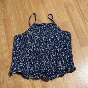 Blue Patterned Women's Top